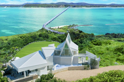 ハートロックでも知られる古宇利島 古宇利島大橋を望む絶景の結婚式