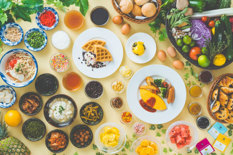 地元食材をふんだんに活かした朝食ビュッフェ