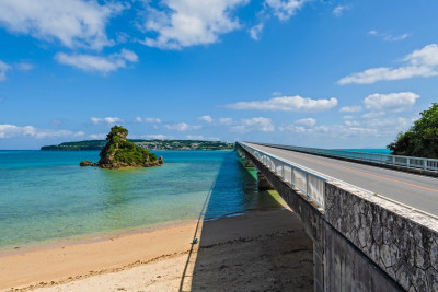 【今帰仁村】レンタサイクルで巡る憧れの「古宇利島」の旅