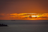 本島屈指の美しさを誇る恩納村の海と夕陽は感動的